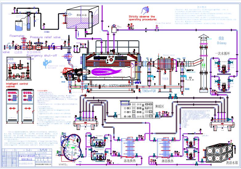 锅炉安装效果图